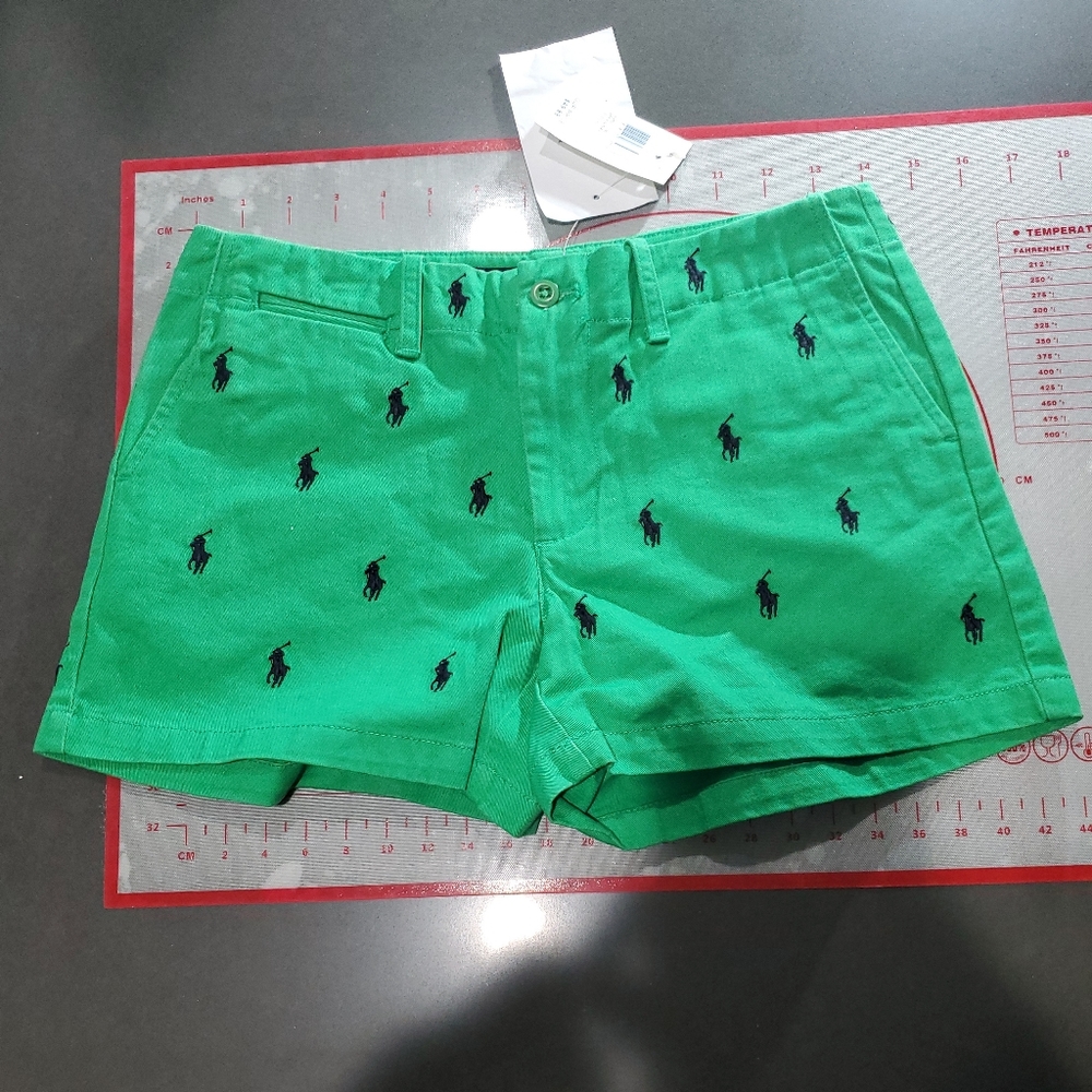 polo ralph lauren SIZE 2 all over Embroidered Pony NWT. See pics for measurement